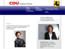 Tablet Screenshot of cdu-fraktion-herne.de